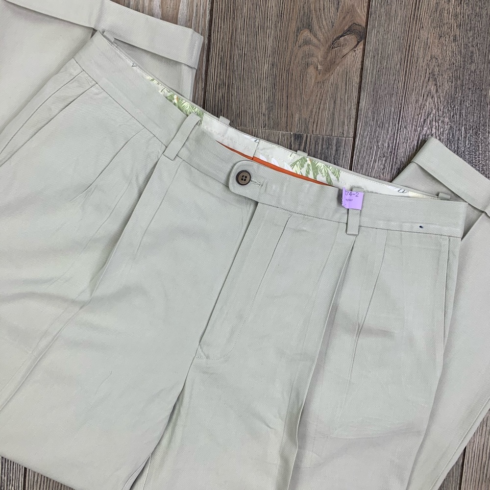 SOLD Tommy Bahama St. Thomas Pleated Silk Pants